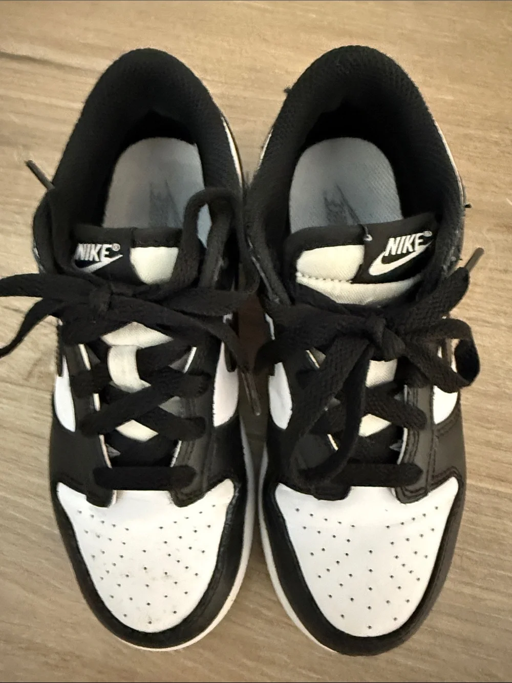 Nike Dunks Kids Black and White Low-Top Sneakers